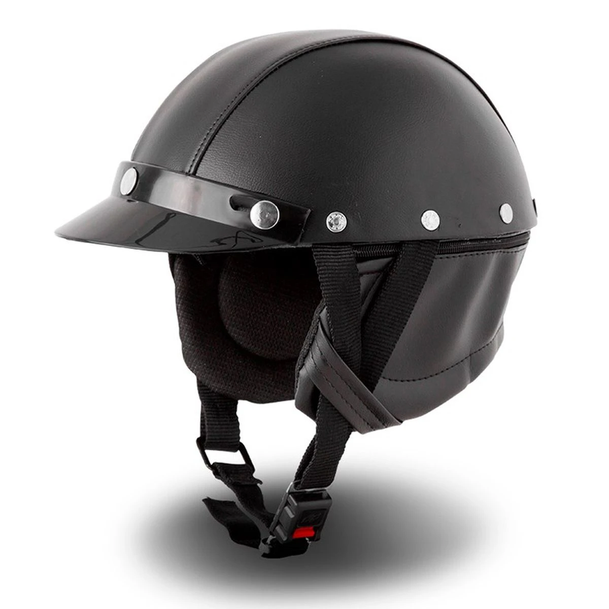 CAPACETE CUSTOM COQUINHO PRETO - Imagem 1