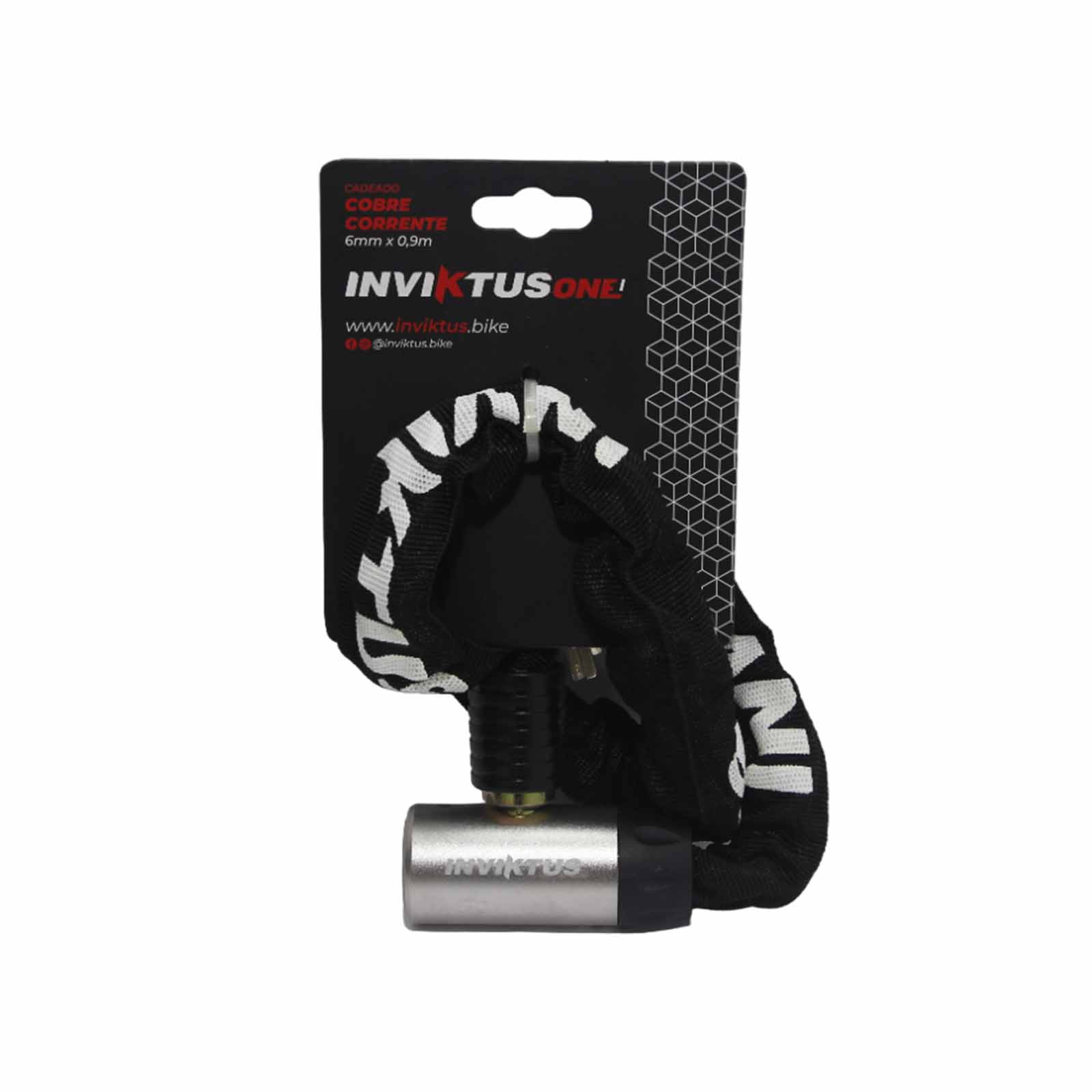 CADEADO CORRENTE ENCAPADO 6MM X 0,90 MT - INVIKTUS - Imagem 1