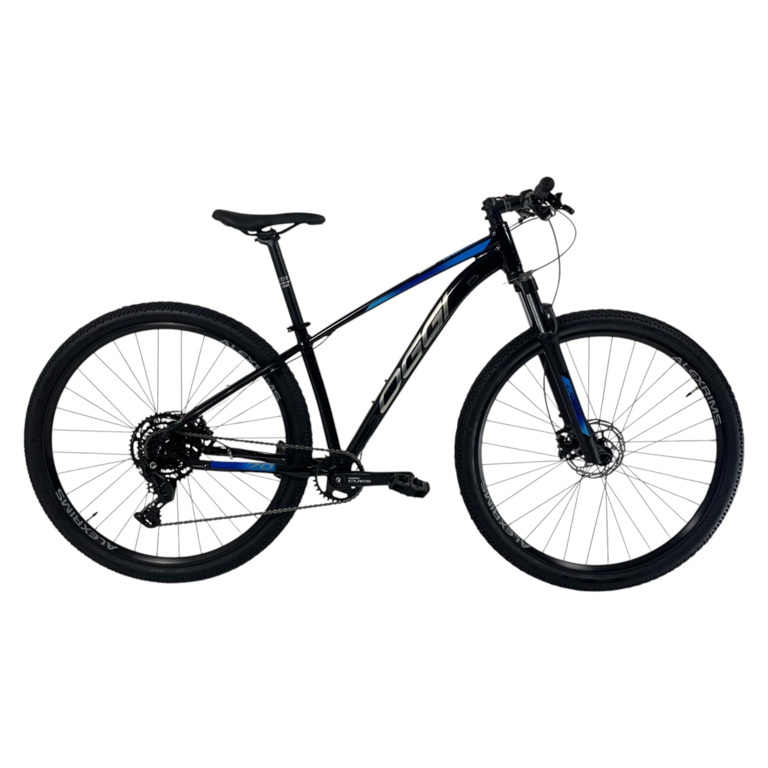 BICICLETA 29 BIG WHEEL 7.0 CUES 9V PRETA/AZUL - OGGI