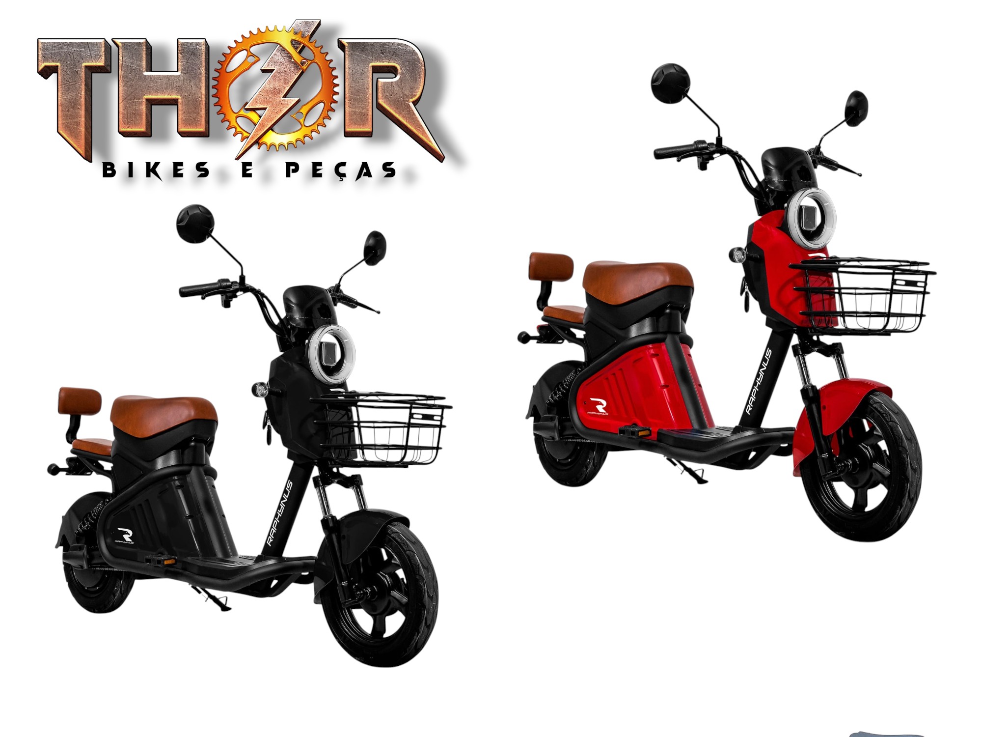 BICICLETA ELETRICA AGILE 500W 48V/20AH - RAPHYNUS