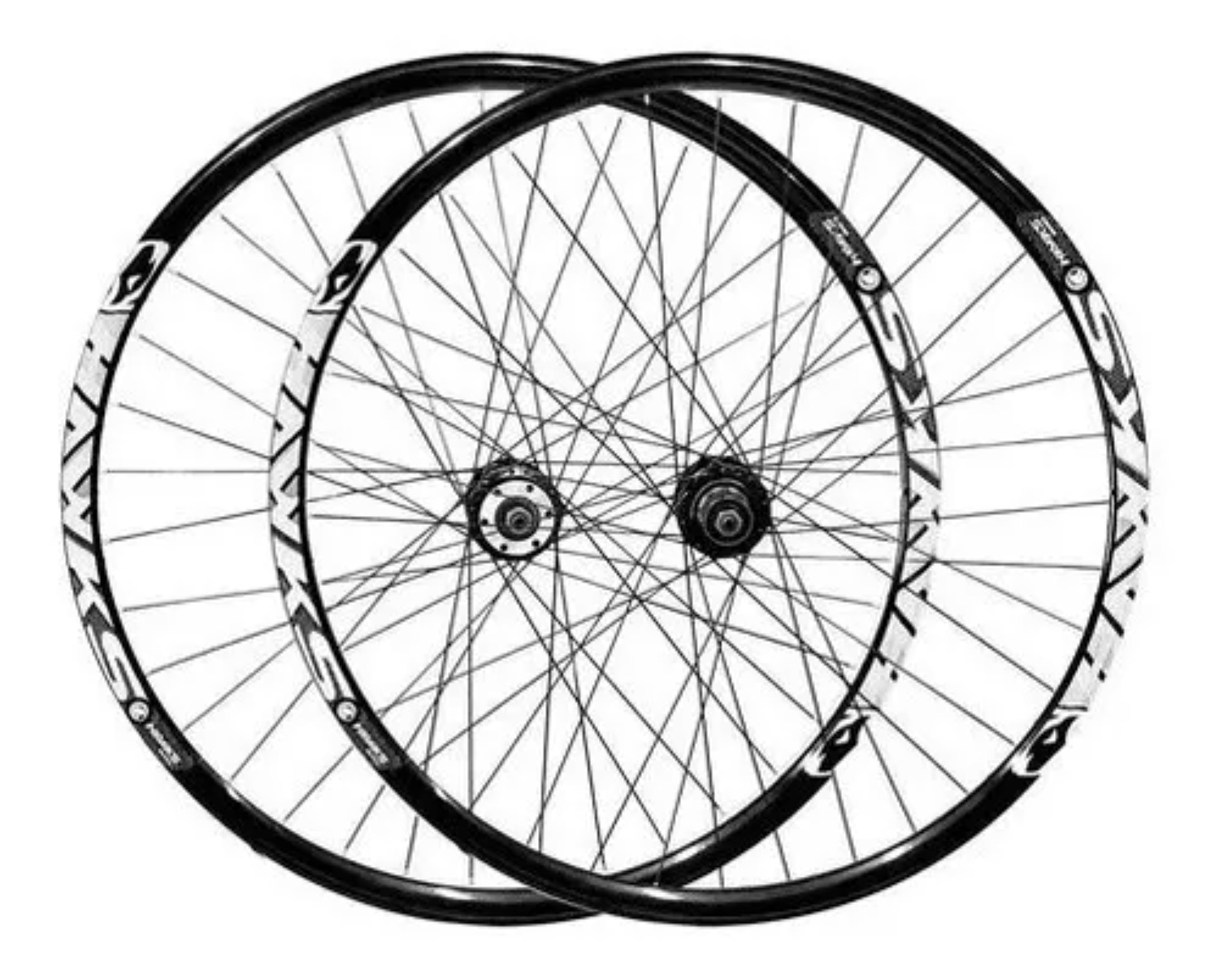 RODA MONTADA AERO 29 (PAR) - PRETA 