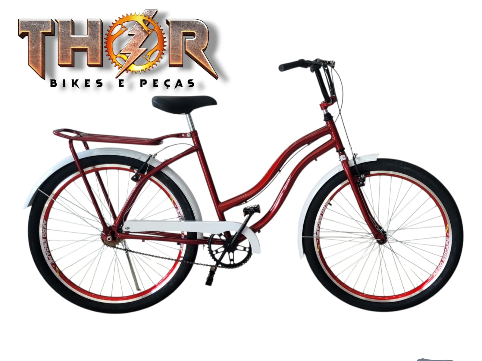 BICICLETA 26 BEACH FEMININA C/ ACESSÓRIOS - Imagem 3