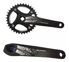 PEDIVELA ALUM 34 DTS SINGLE - P. QUADRADA 8/12V  VELOFORCE
