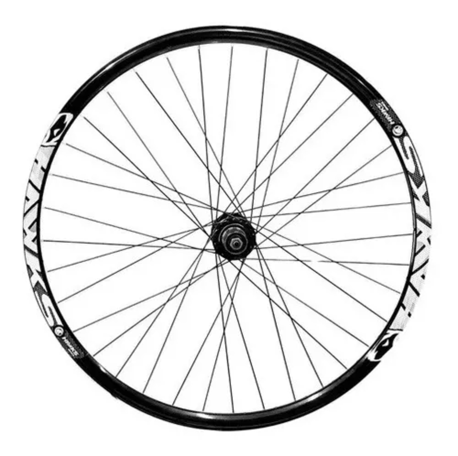 RODA MONTADA AERO 29 (PAR) - PRETA  - Imagem 1