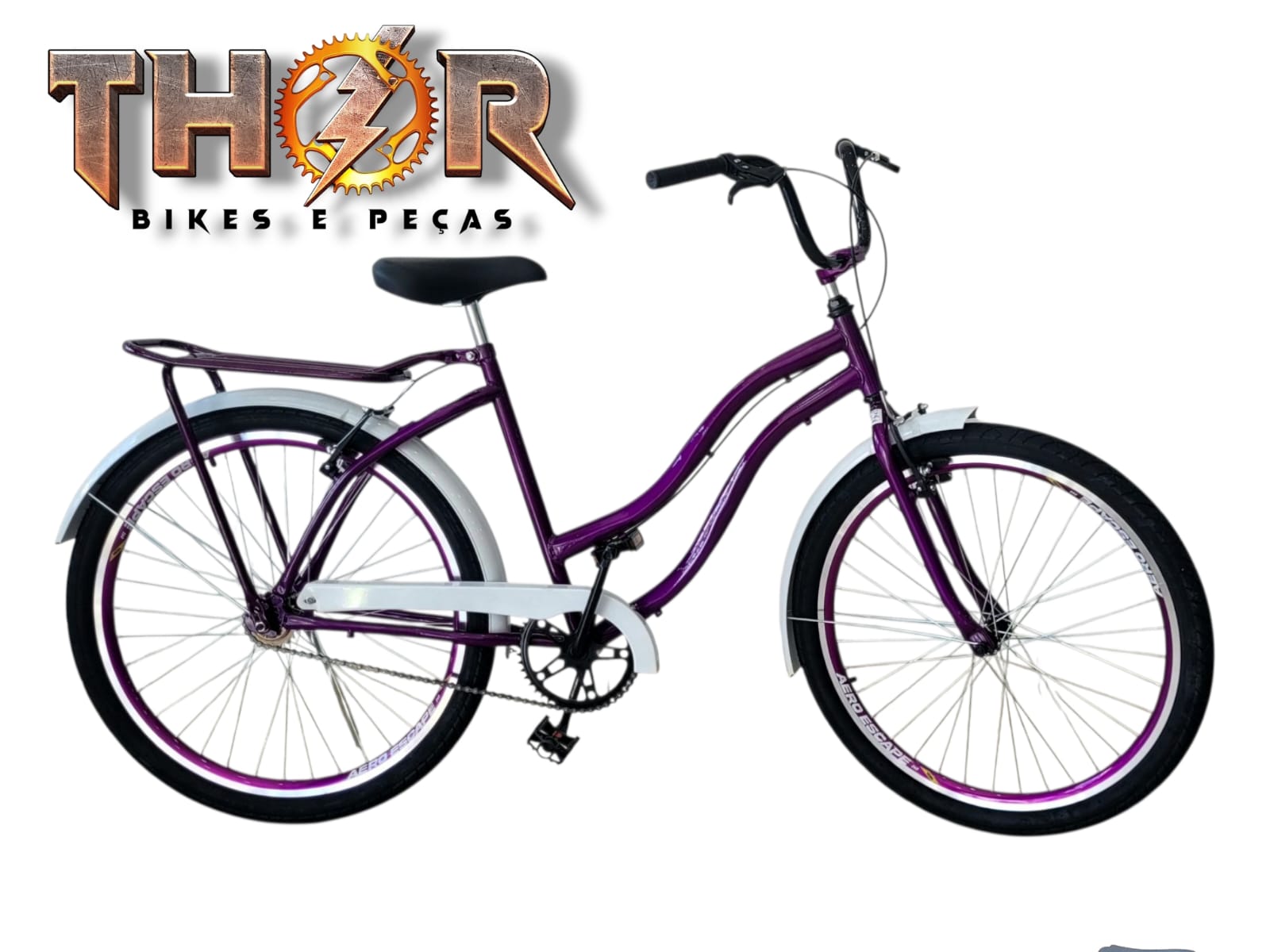 BICICLETA 26 BEACH FEMININA C/ ACESSÓRIOS - Imagem 5