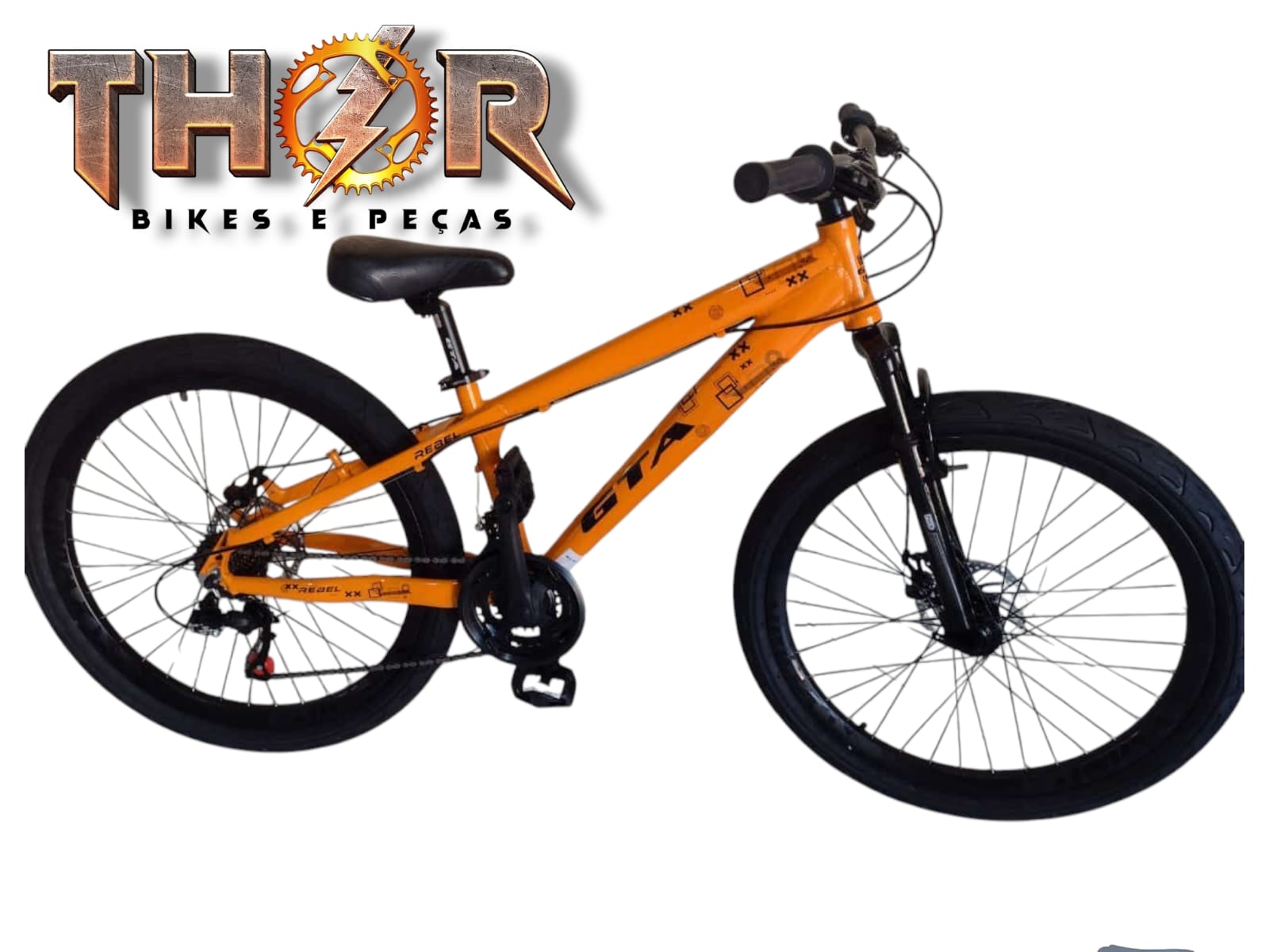 BICICLETA 26 REBEL C/ 21V FREIO DISCO - Imagem 1