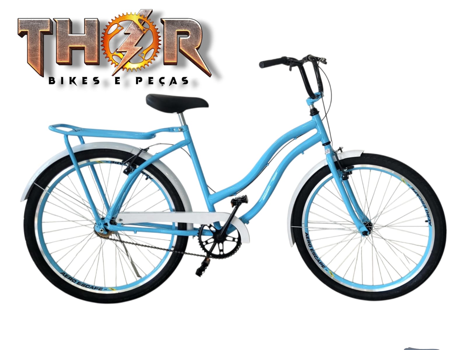 BICICLETA 26 BEACH FEMININA C/ ACESSÓRIOS
