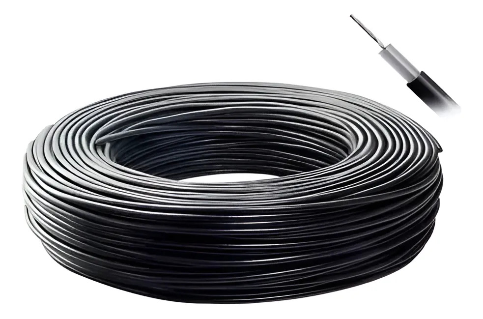 Cabo Coaxial Rgc58 50 Ohms 85% Preto 15m Rgc-58 - Preto — foto 1