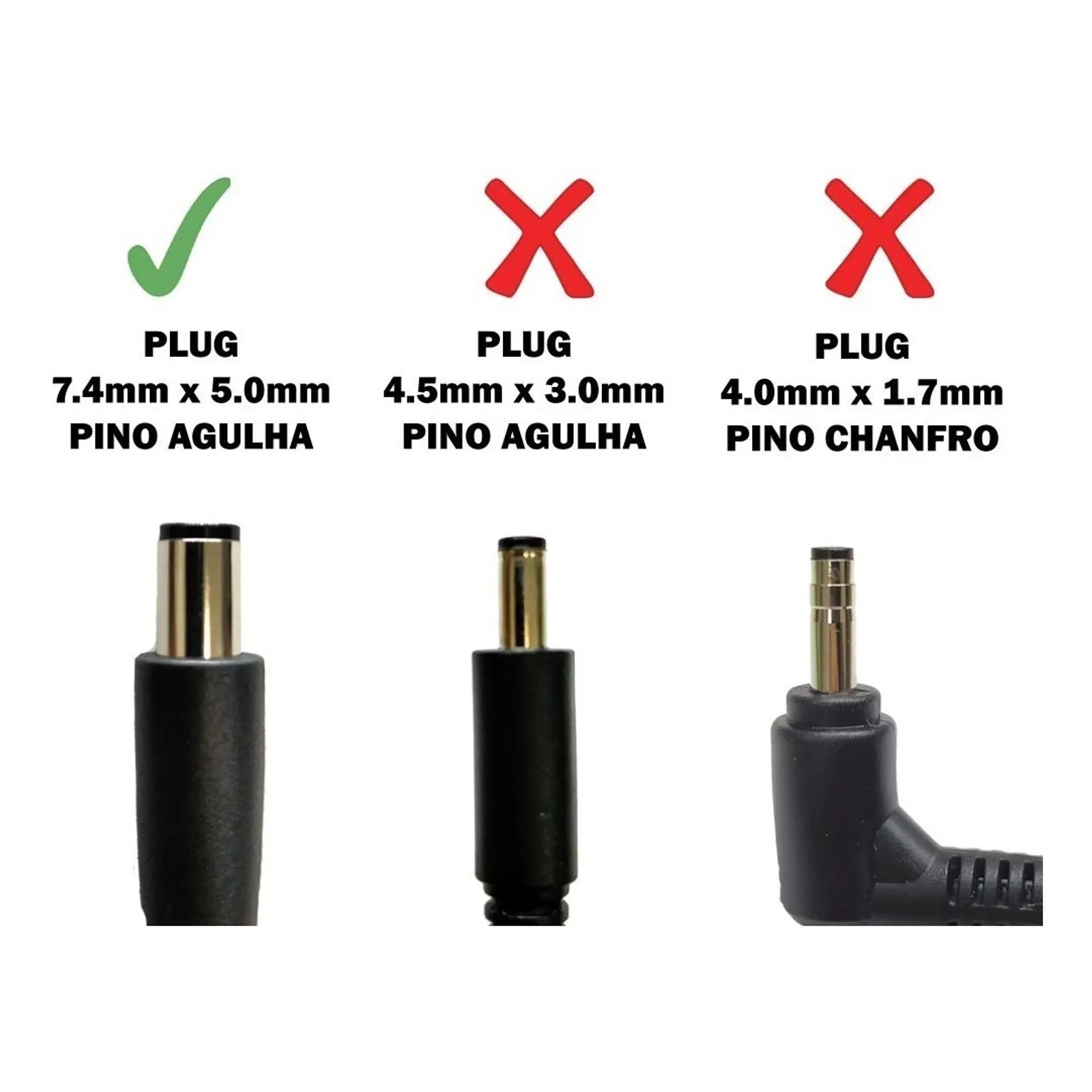 Fonte Notebook 19.5V 6.7A 130W - Conector 7.4 x 5.0 mm (DELL) - Imagem 2