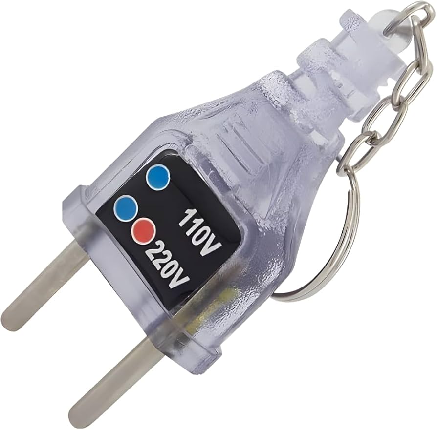 Chaveiro Identificador de voltagem 110/220