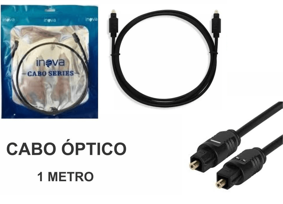 Cabo Óptico Digital Toslink 1m, INOVA CBO-7220