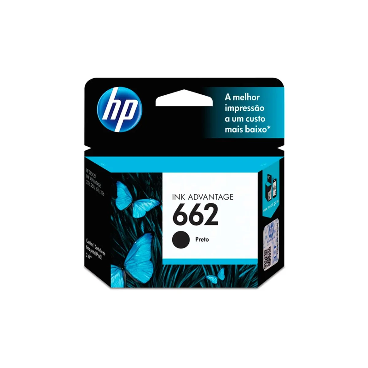 Cartucho HP 662 Preto, CZ103AB