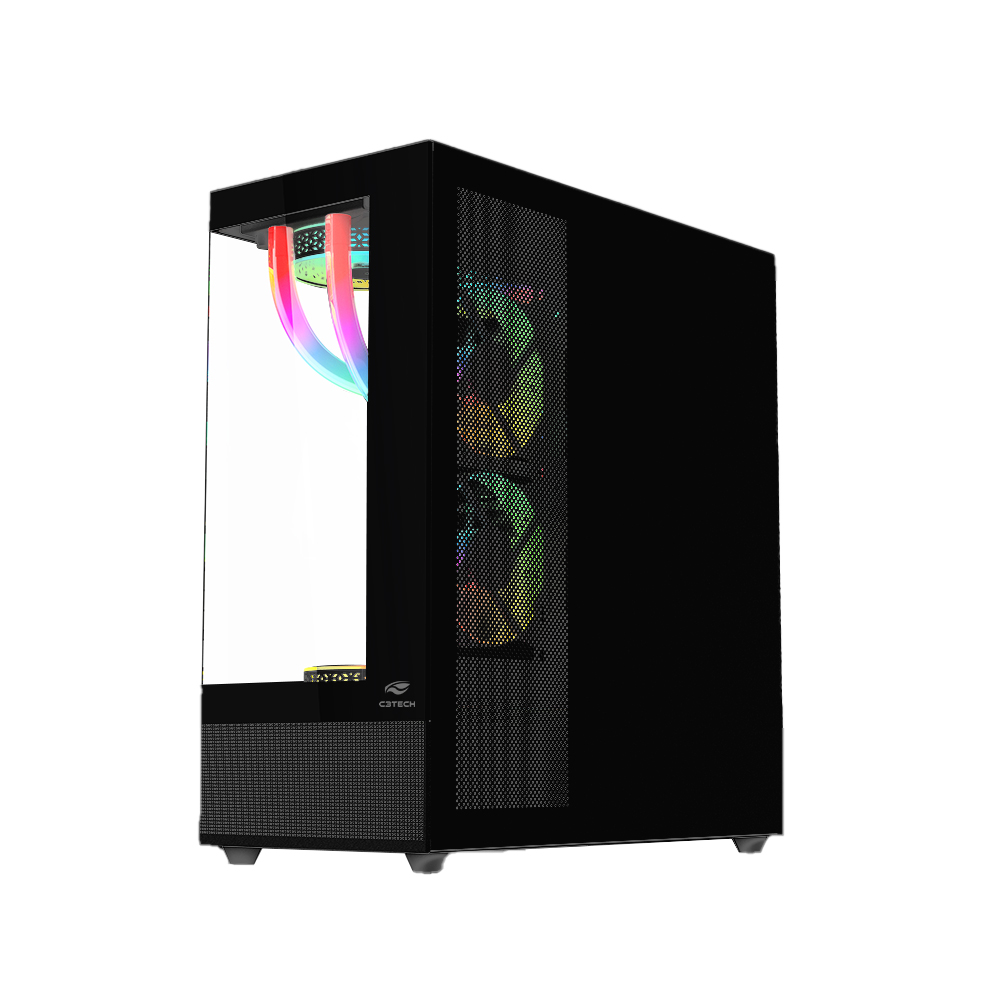 Gabinete Gamer sem Fonte Aquarius, C3TECH MT-G850BK - Imagem 4