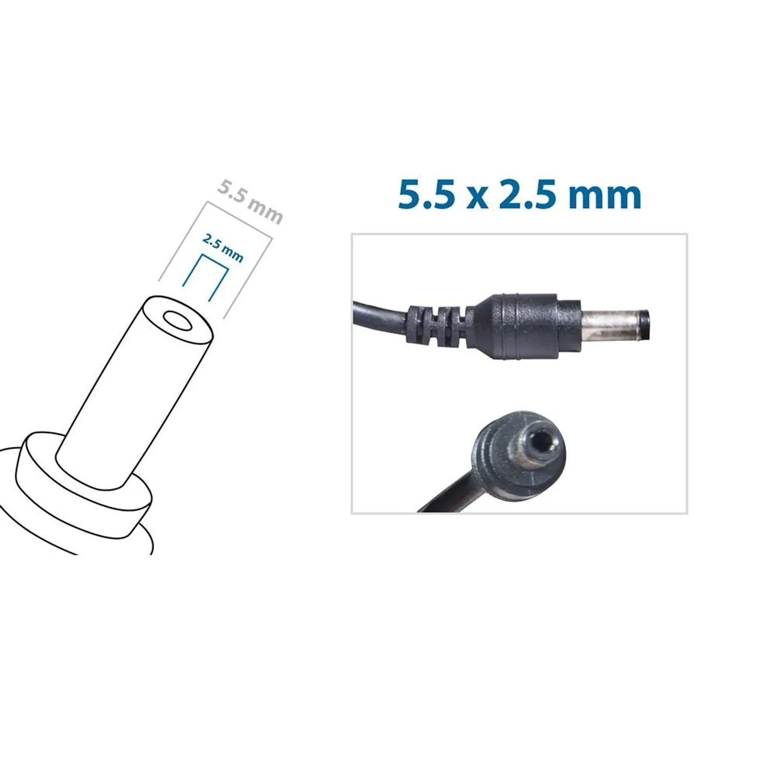 Fonte Notebook 19V 3.42A 65W - Conector 5.5 x 2.5 mm FT036 / BB20-TO19-B25_300 - Imagem 2