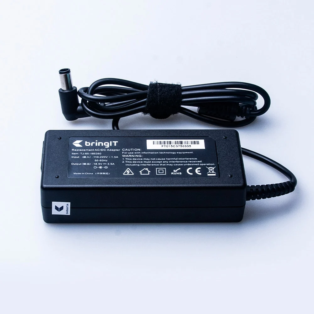 Fonte Notebook 18.5V 3.5A 65W - Conector 7.4 x 5.0 mm (HP) FT015 - Imagem 2