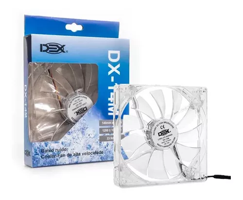 Cooler 140 x 140mm Led RGB, DEX DX-14M