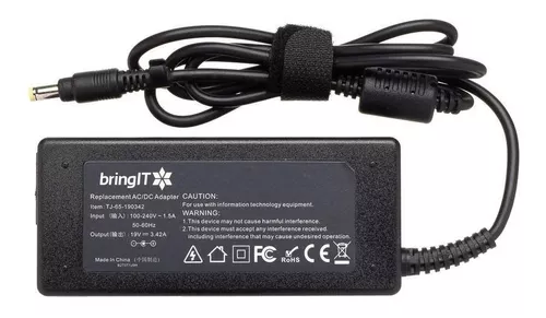 Fonte Notebook 19V 3.42A 65W - Conector 4.8 x 1.7 mm FT118