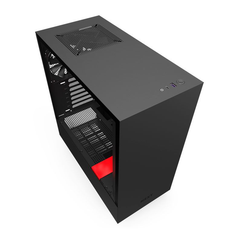 Gabinete NZXT H510 Preto/Vermelho, CA-H510B-BR - miniatura 3