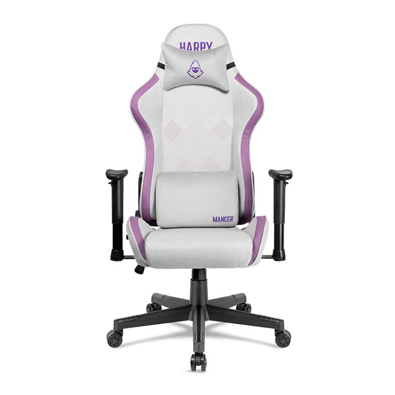 Cadeira Gamer Mancer Harpy SL, Branco e Roxo, MCR-HRPSL-WTPRP - miniatura 5