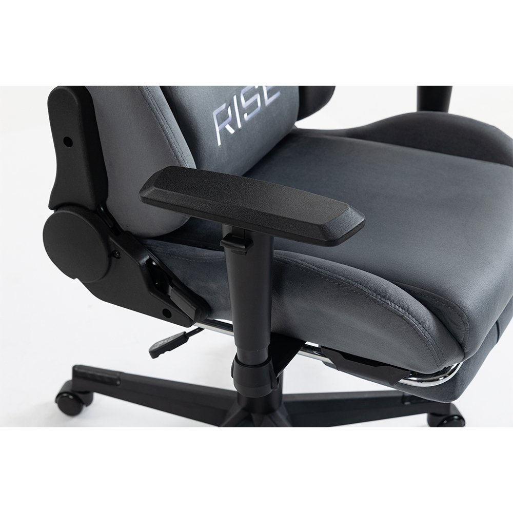 Cadeira Gamer Rise Mode X02, Ângulo Ajustável, Braço 2D, Apoio Para os Pés Retrátil, Cinza Fabric - RM-CG-X02-GR-FBC - miniatura 8