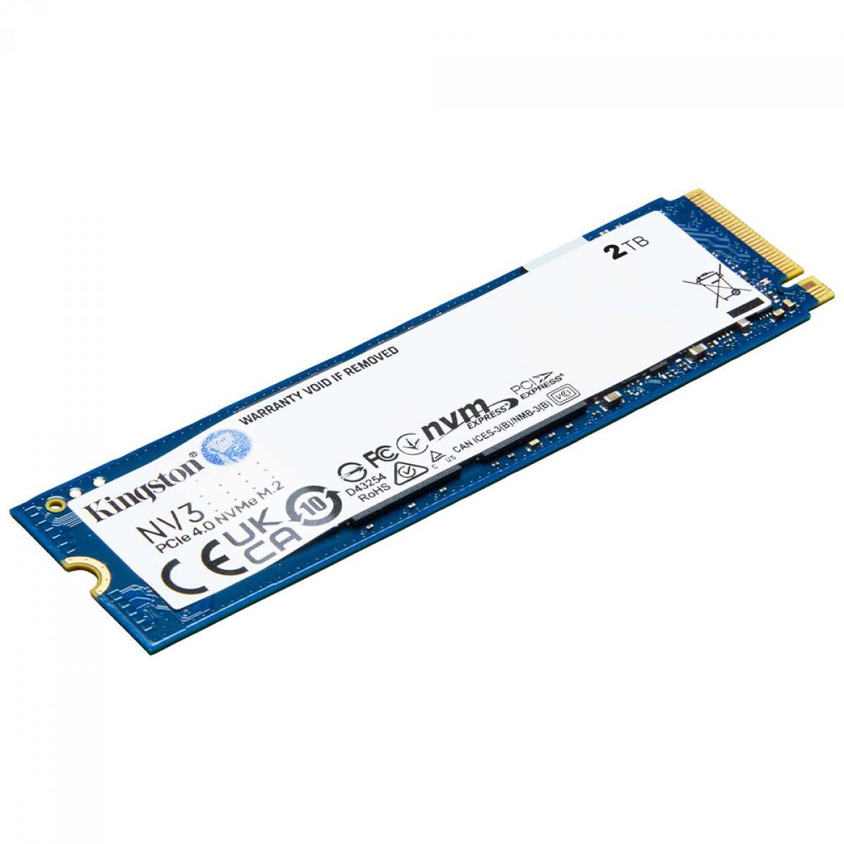 SSD Kingston NV3, 2TB, M.2 NVMe, 2280, PCIe 4.0, Leitura 6000MBs e Gravação 5000MBs, SNV3S/2000G - miniatura 3
