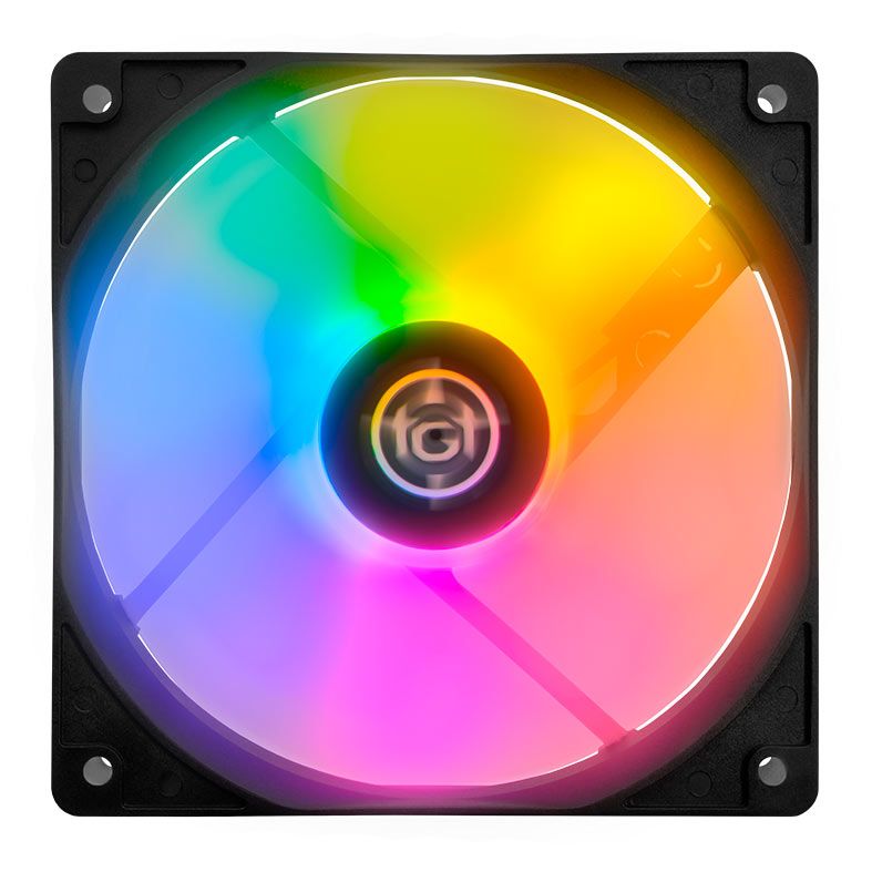 Kit Ventoinhas TGT Striker, Rainbow, 3x120mm, TGT-STK3-BLRBW - miniatura 3