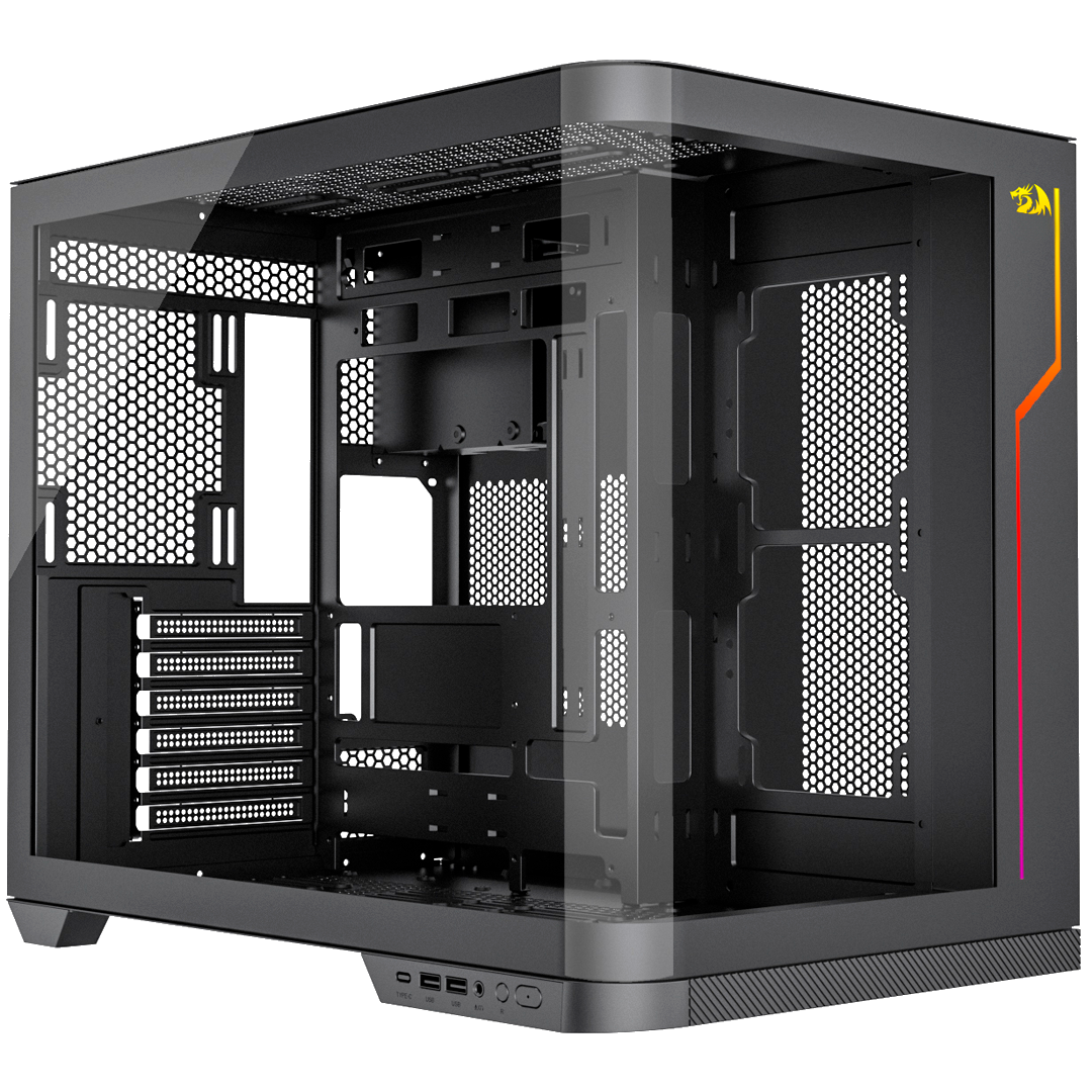 Gabinete Redragon Wideload Extreme Vidro Curvo Preto - Sem Fans - miniatura 6