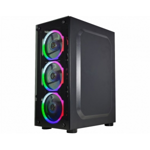Gabinete Gamer ATX K-MEX 10W5 Com Fans - Frente e Lateral de Vidro - miniatura 4