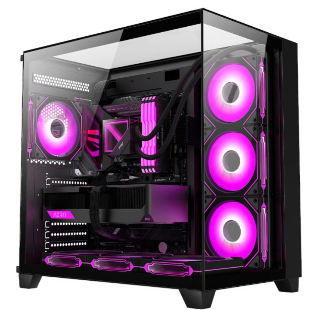GABINETE GAMER AQUARIO 04J1 ATX TIGER SHARK - KMEX - foto 1