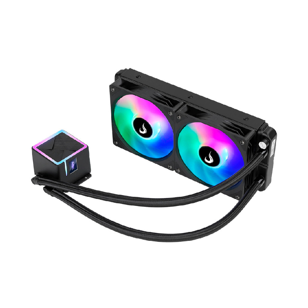 Water Cooler Rise Mode Black 240mm RGB Rainbow - RM-WCB-02-RBW - miniatura 2