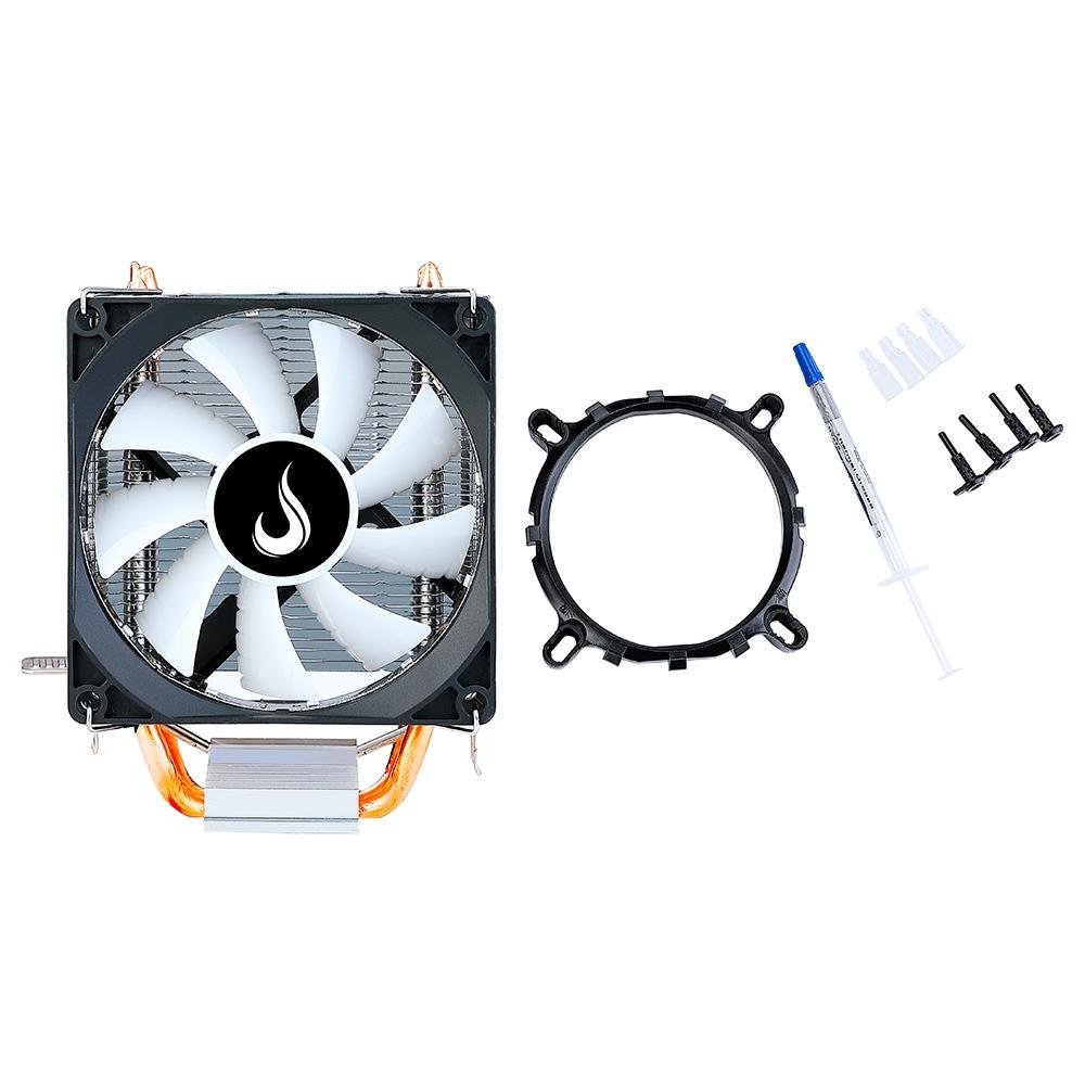 Air Cooler Gamer Rise Mode Z5, LED Rainbow, AMD/Intel, 90mm - miniatura 6