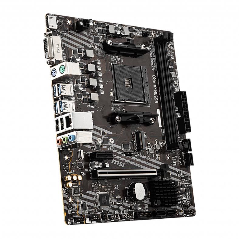Placa Mae MSI B550M-A PRO, DDR4, Socket AM4, M-ATX, Chipset AMD B550, B550M-A PRO - miniatura 4