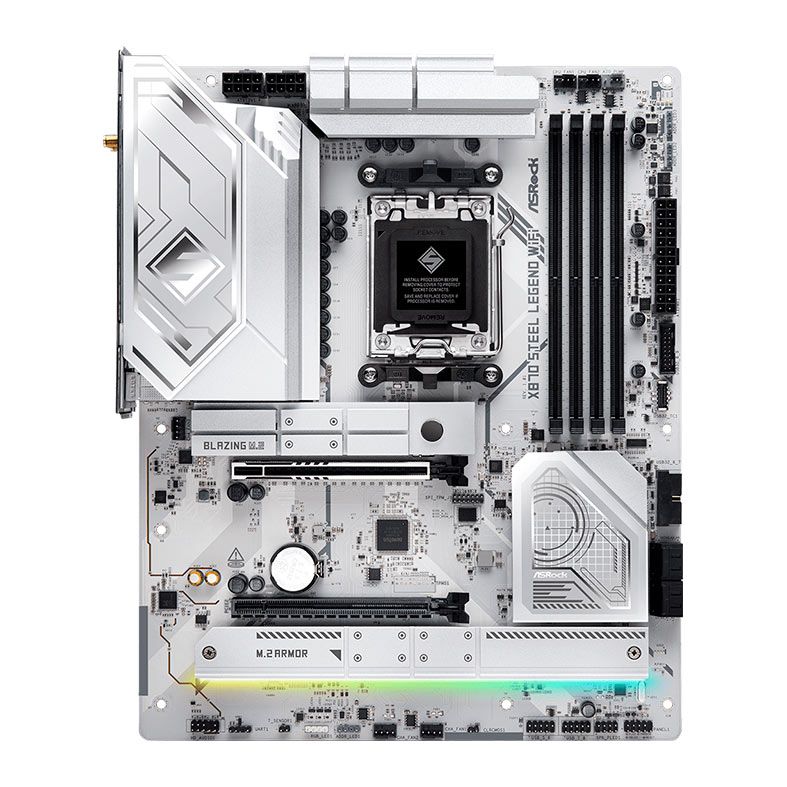 Placa Mae AsRock X870 Steel Legend WiFi, DDR5, Socket AMD AM5, ATX, Chipset AMD X870, X870-STEEL-LEGEND-WIFI - foto 1