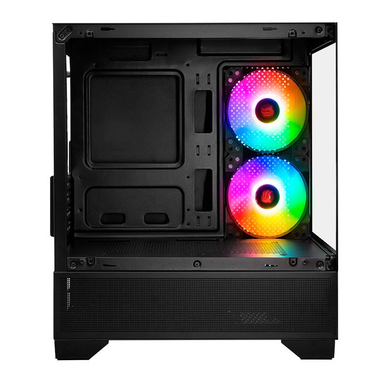 Gabinete Gamer Pichau Magpie 4B, Mini-Tower, Lateral de Vidro, Com 2 Fans, Preto, PG-MAG4B-BK2 - miniatura 2