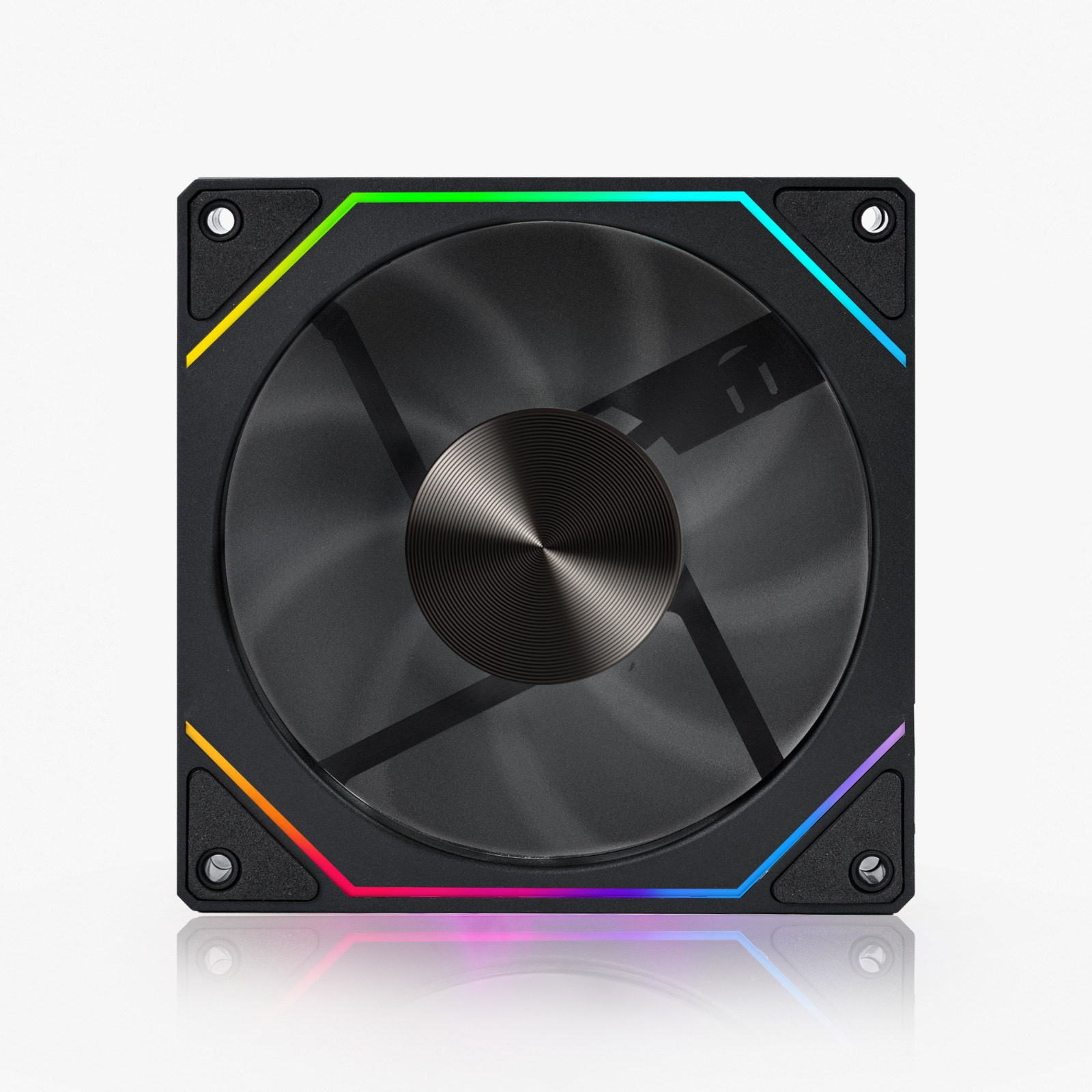 FAN ROUND5 NORDWIND REVERSE PWM ARGB 120MM BLACK BOX - miniatura 2