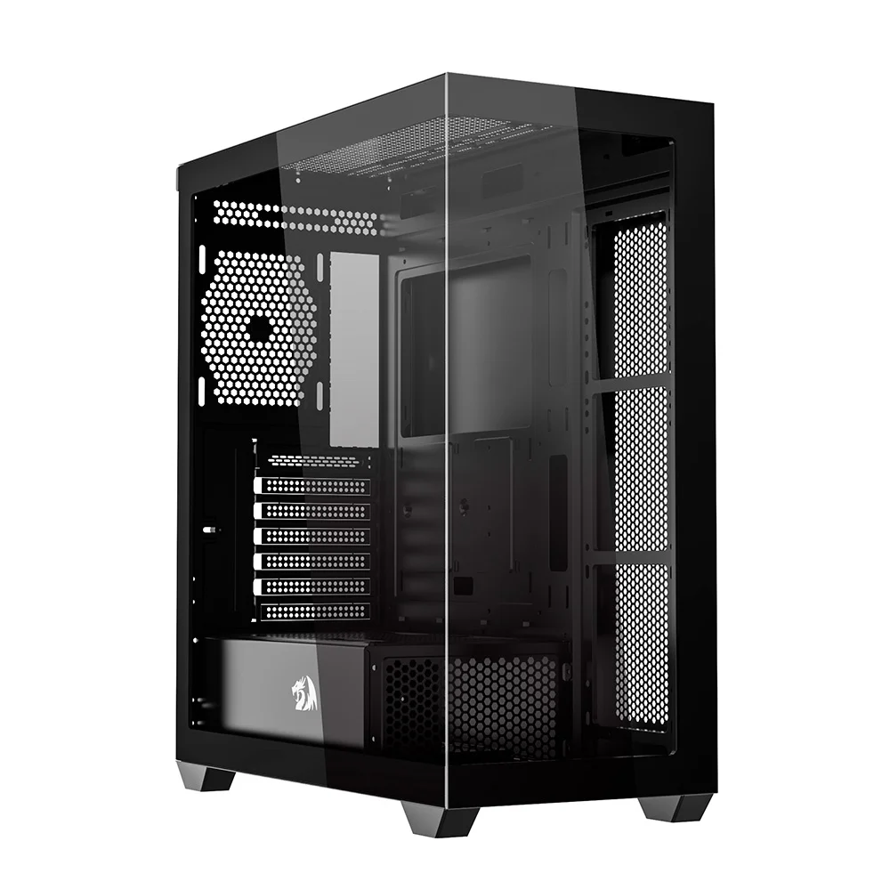 Gabinete Gamer Redragon Deflect, Mid Tower, ATX, Lateral em Vidro Temperado, Preto - CA-609B - foto 1