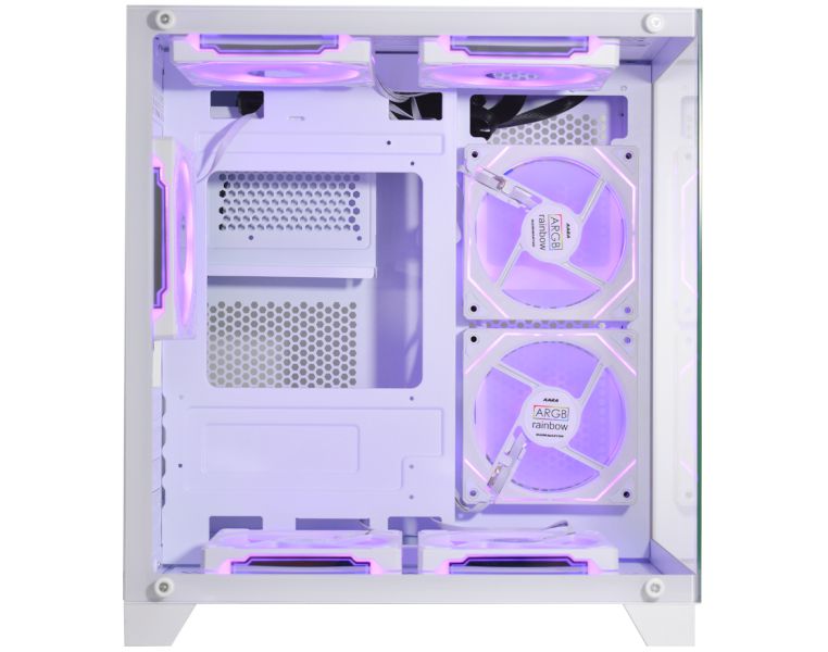 Gabinete Gamer Aquario K-Mex CG-W305 Micro Branco - Sem Fans - miniatura 2