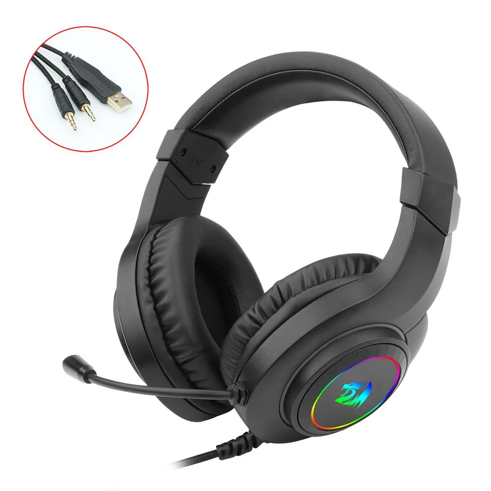 Headset Gamer, Redragon Hylas H260 RGB - Preto - miniatura 3