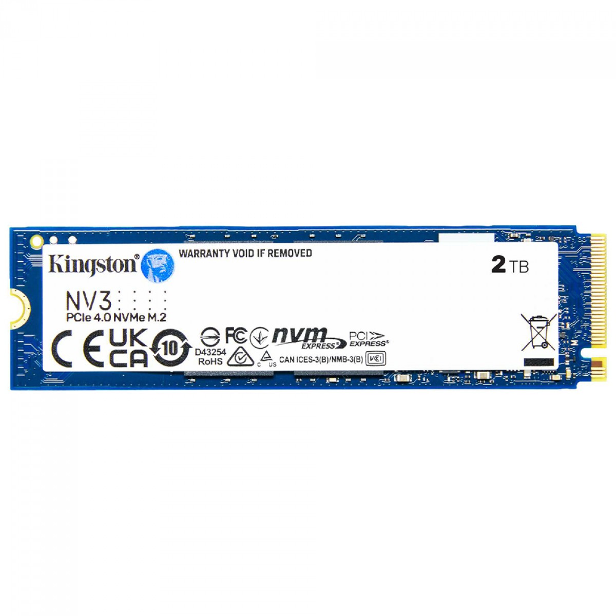SSD Kingston NV3, 2TB, M.2 NVMe, 2280, PCIe 4.0, Leitura 6000MBs e Gravação 5000MBs, SNV3S/2000G - miniatura 2