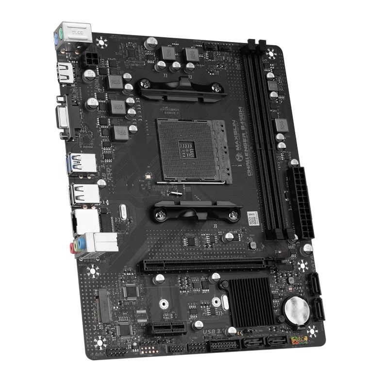 Placa Mae Maxsun Challenger B450M, DDR4, Socket AMD AM4, M-ATX, Chipset AMD B450, MS-CHALLENGER-B450M - miniatura 3
