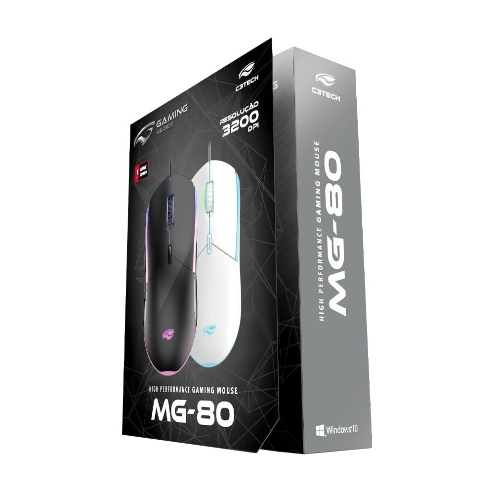 Mouse Gamer USB MG-80WH C3Tech - miniatura 2