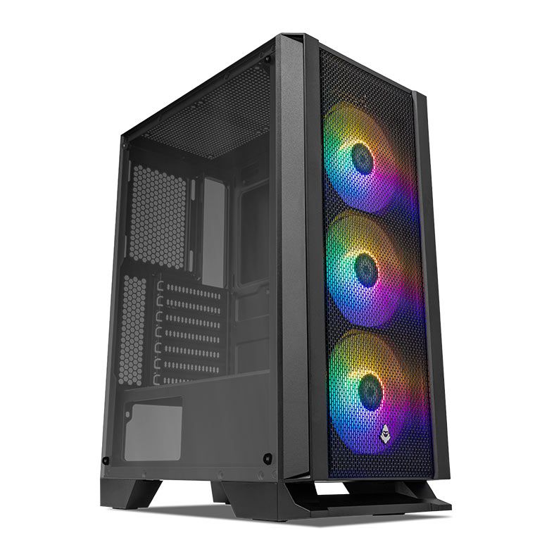 Gabinete Gamer Mancer Narok, RGB, Mid-Tower, Lateral de Vidro, Com 3 Fans, Preto, MCR-NRK-RGB01 - miniatura 5