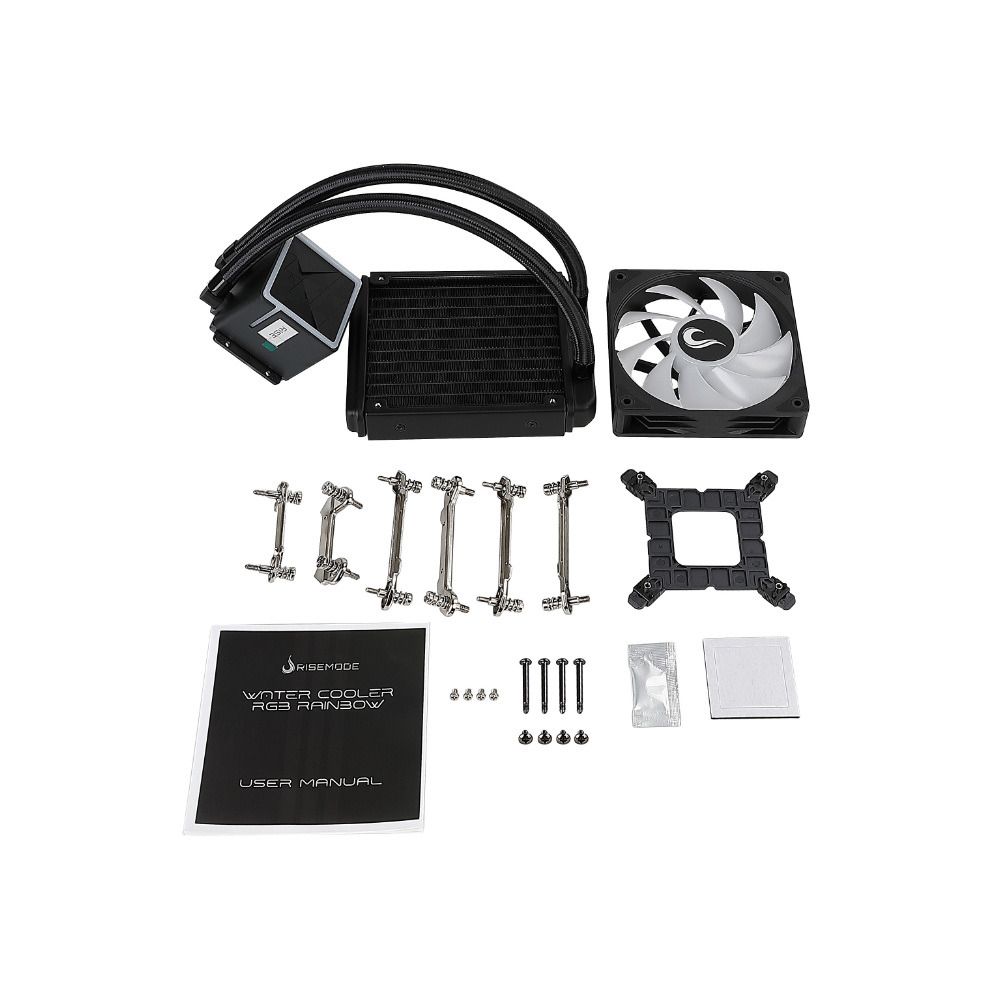 Water Cooler Gamer Rise Mode Black 120mm RGB Rainbow - RM-WCB-01-RBW - miniatura 3