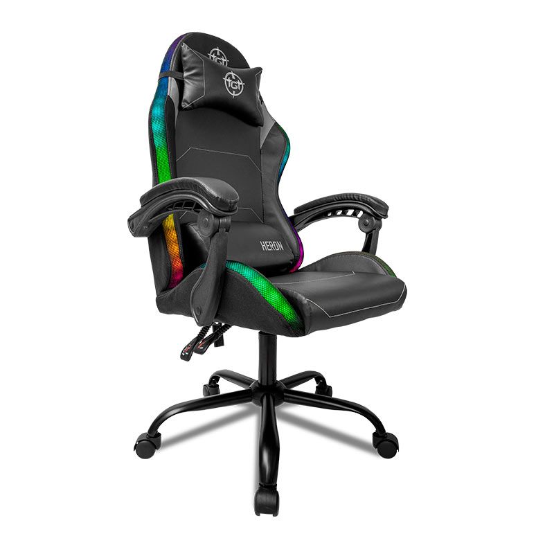 Cadeira Gamer TGT Heron, RGB, Espuma Moldada, Preto - foto 1