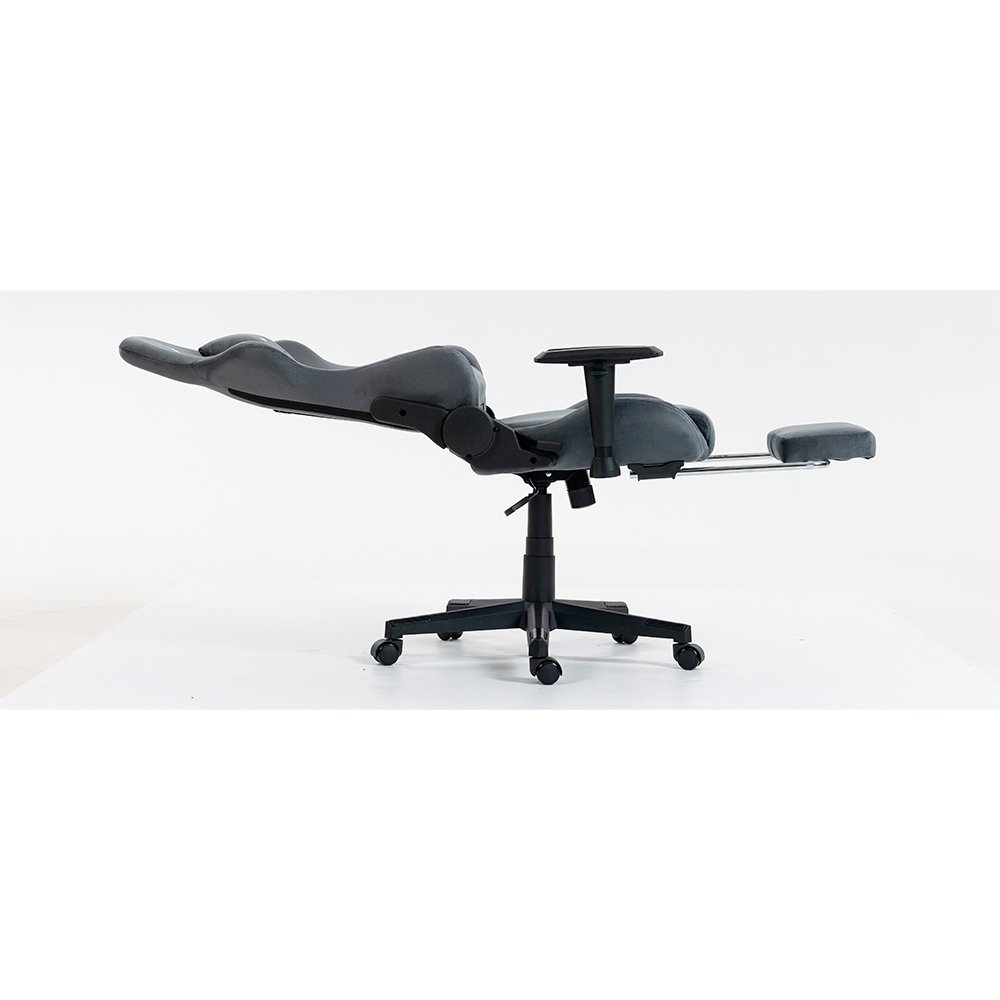 Cadeira Gamer Rise Mode X02, Ângulo Ajustável, Braço 2D, Apoio Para os Pés Retrátil, Cinza Fabric - RM-CG-X02-GR-FBC - miniatura 3