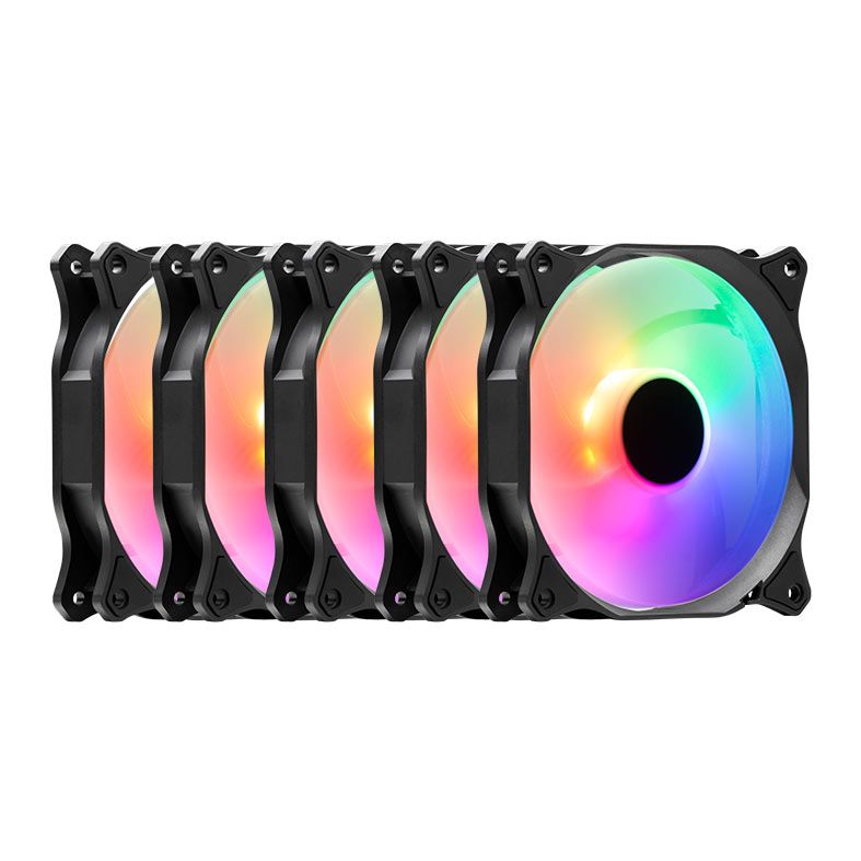 Kit 5 Ventoinhas TGT Mirage, 5x120mm, Led RGB, TGT-MRG120-RGB5 - foto 1