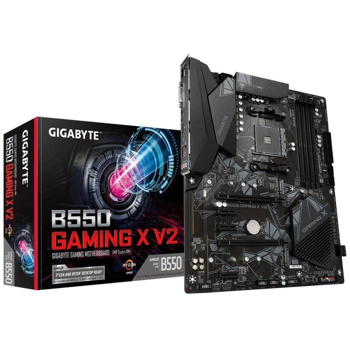 Placa Mae Gigabyte B550 Gaming X V2 AM4 DDR4 HDMI DVI-D M.2 - foto 1