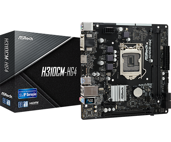 Placa mãe Asrock H310CM-HG4 - (Semi Nova 30 Dias de Garantia) - foto 1