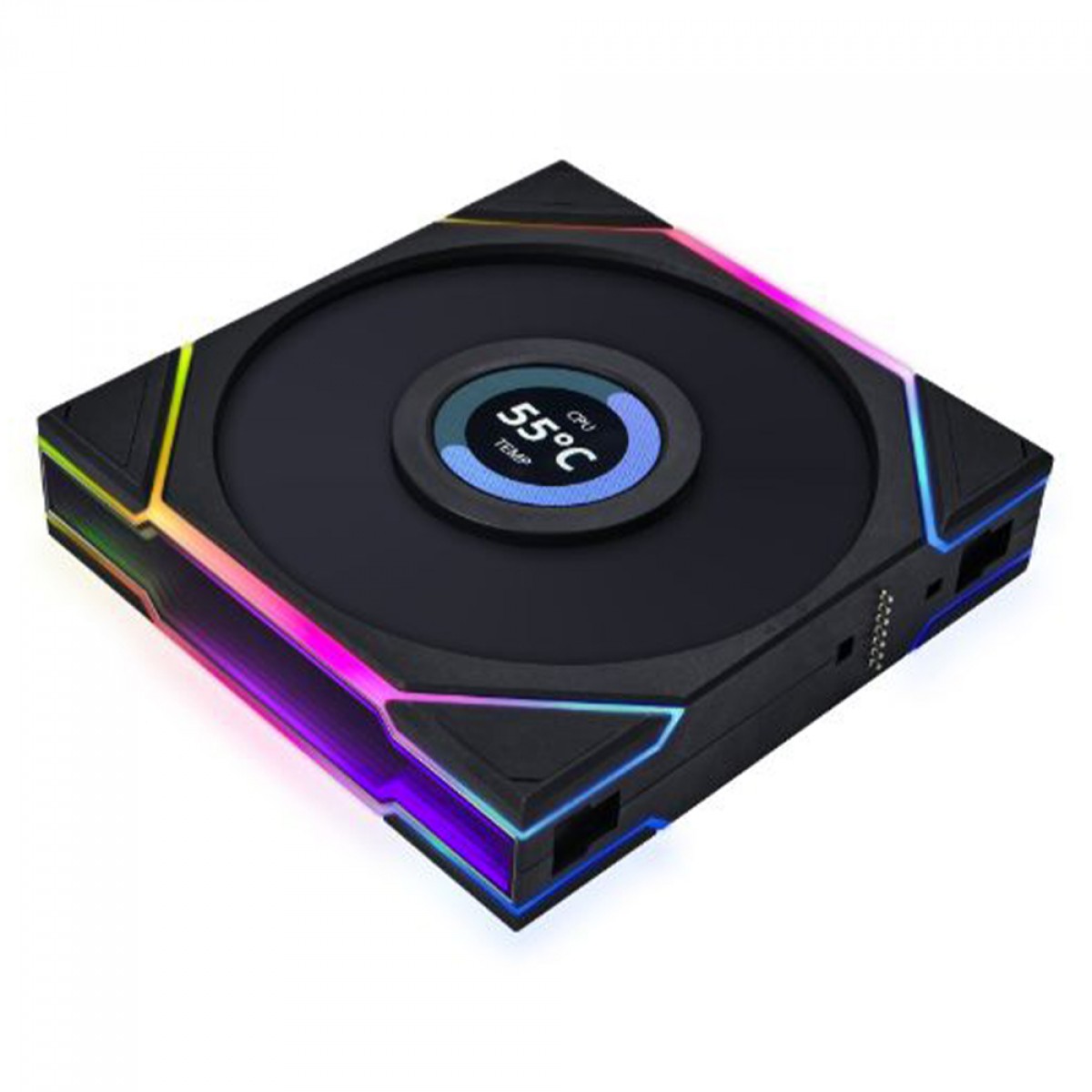 Cooler Para Gabinete Lian Li Uni Fan TL LCD, RGB, 120mm, Com Tela, Preto, 12TLLCD1B BLACK - miniatura 4