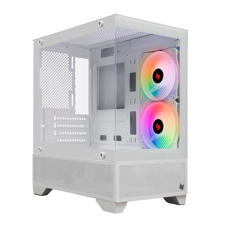 Gabinete Gamer Pichau Magpie 4B, Mini-Tower, lateral de Vidro, Com 2 Fans, Branco, PG-MAG4B-WH2 - foto 1